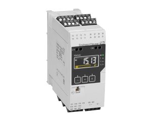 تصویر نمایشگر ترانسمیتر RMA42 که شامل نمایشگر LCD پنج رقمی، نمایشگر نقطه‌ای برای نام‌های تگ و نمودار بار، و نشانگر وضعیت دستگاه است. این نمایشگر مقادیر اندازه‌گیری شده را به‌وضوح نمایش می‌دهد و کاربران می‌توانند از طریق رابط کاربری ساده دستگاه، تنظیمات مختلف را پیکربندی کنند.
