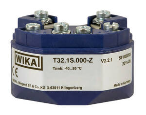ترانسمیتر دما WIKA مدل T32.1S نصبشده در هد سنسور صنعتی با قابلیت ارتباط PROFIBUS PA