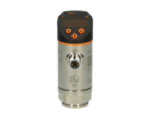 سنسور فشار دیجیتال ifm PN7092 با نمایشگر چهاررقمی چندرنگ، بدنه استنلس استیل 316L و اتصال رزوه‌ای G 1/4 مناسب کاربردهای صنعتی و IO-Link
