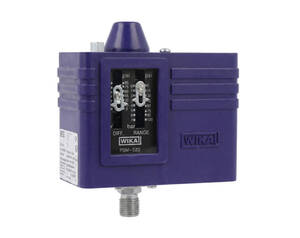 نمای فنی پرشر سوئیچ WIKA PSM-520 با اتصال G 1/4 و بدنه فلزی مناسب کنترل فشار پمپ و کمپرسور
