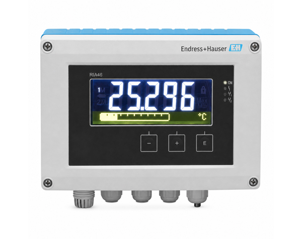 RIA46-process-indicator-with-control-unit — دراک نمای اندیکاتور فرآیند RIA46 اندرس هاوزر با نمایشگر LCD و کاربرد صنعتی