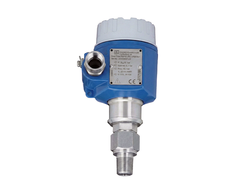 PMP41 — دراک ترانسمیتر فشار Endress+Hauser Cerabar M PMP41 با بدنه استیل ضدزنگ، مناسب اندازهگیری دقیق فشار در صنایع فرآیندی، نفت و گاز، آب و فاضلاب و داروسازی، با سنسور سرامیکی یا پیزورزیستیو و محدوده اندازهگیری تا 400 بار