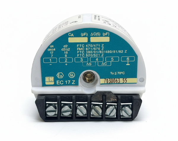 1e3a903b5d86fb88 — دراک ماژول الکترونیکی سفید رنگ EC17Z اندرس هاوزر جهت نصب در هد پروبهای خازنی و تبدیل سیگنال ظرفیت به PFM