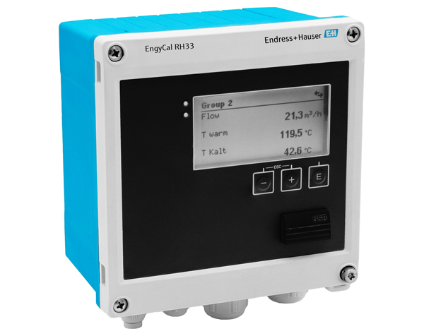EngyCal-RH33 — دراک کالری متر صنعتی EngyCal RH33 از برند Endress+Hauser برای اندازهگیری انرژی گرمایش و سرمایش در صنایع مختلف